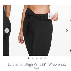 LULULEMON align pant wrap waist